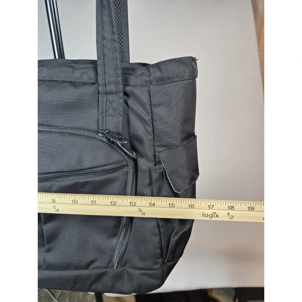 L.L. Bean Black Nylon Laptop/Travel Bag Multiple Compartments Shoulder Strap